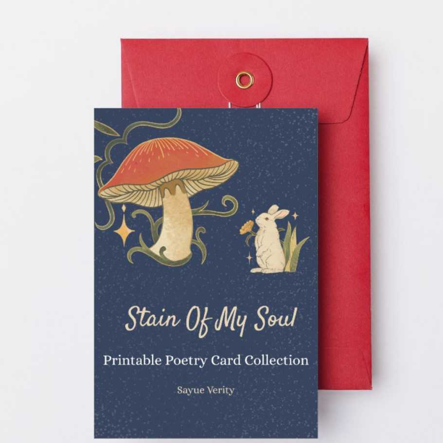 Stain Of My Soul - Printable Poetry Cards