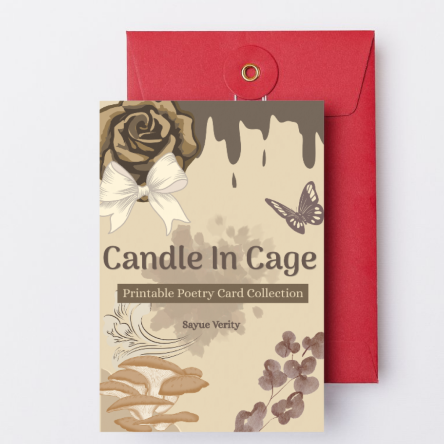 Candle In Cage | Poetry Cards